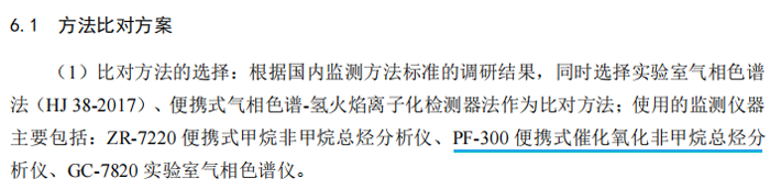 《固定污染源廢氣總烴、甲烷和非甲烷總烴的測定便攜式催化氧化-氫火焰離子化檢測器法》